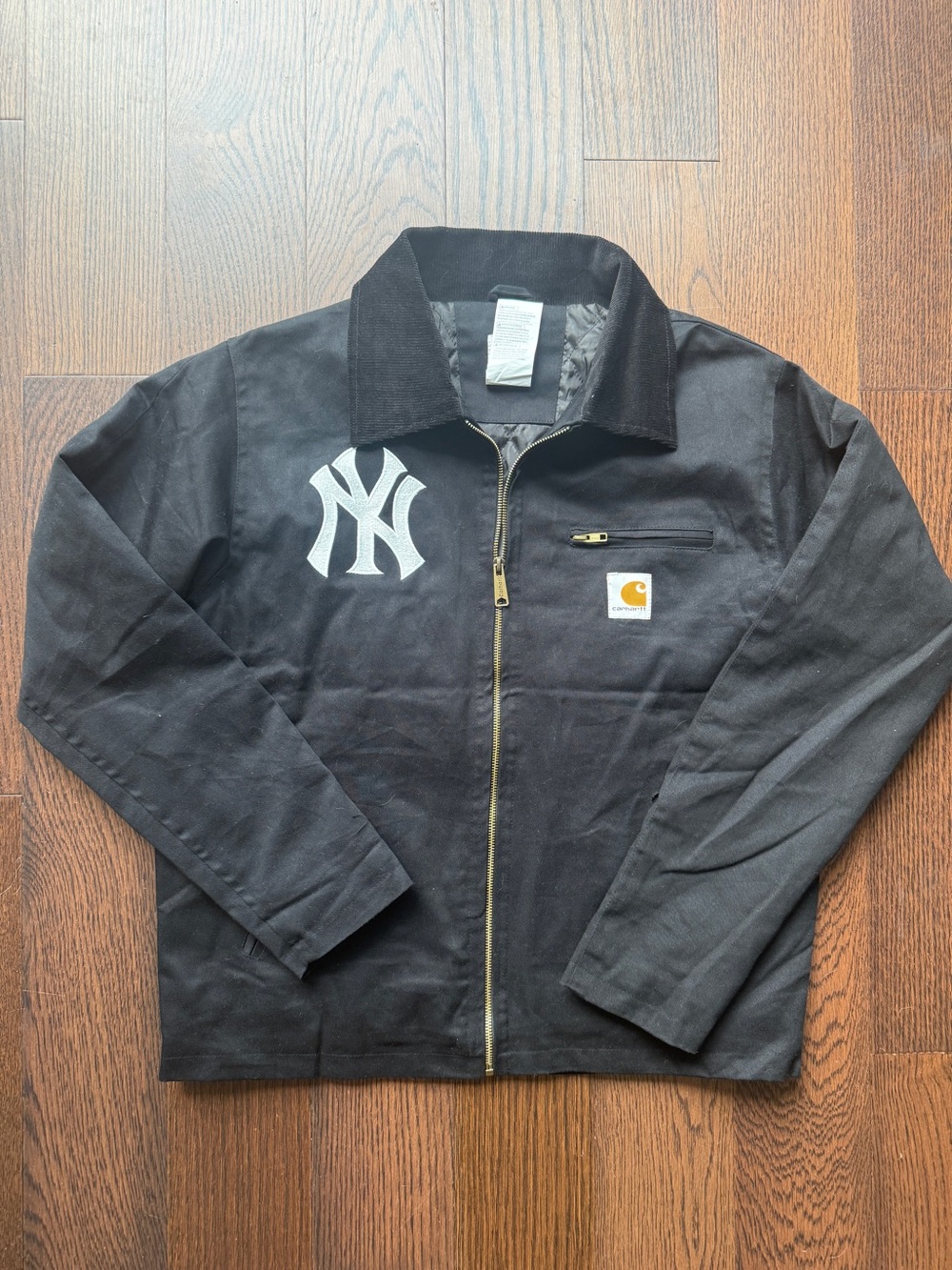 REWORKED NWT Carhartt Black Jean Jacket with NY Logo